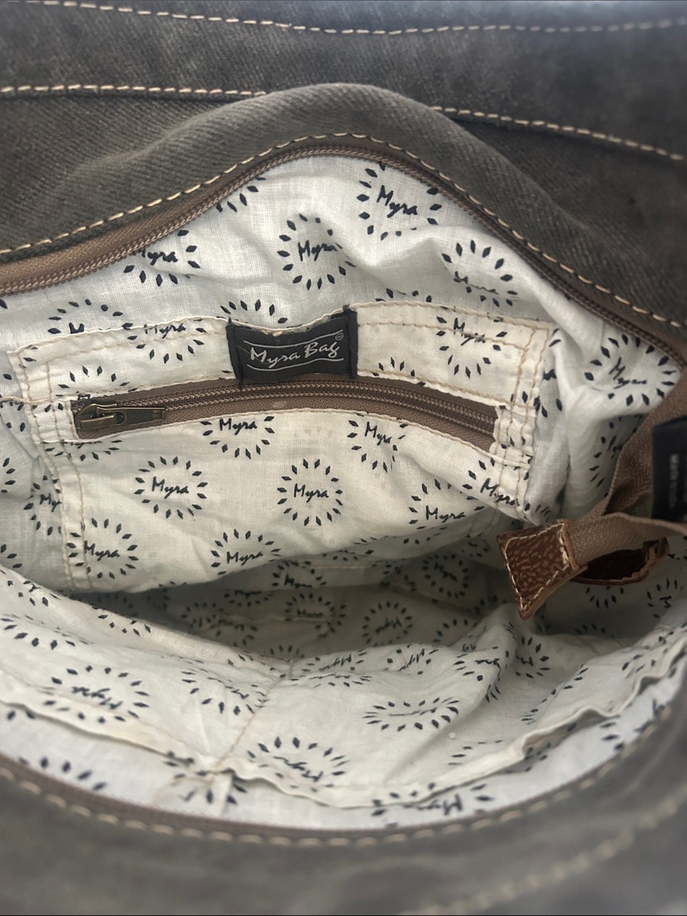 Myra mixed medium Aztec Pattern Crossbody Shoulder Bag - Picture 4 of 7